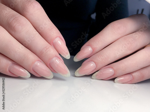 manicure design in a beauty salon