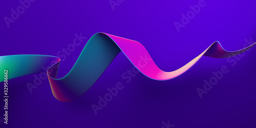 Fototapeta Naklejka Na Ścianę i Meble -  Abstract 3d rendered illustration, modern background design