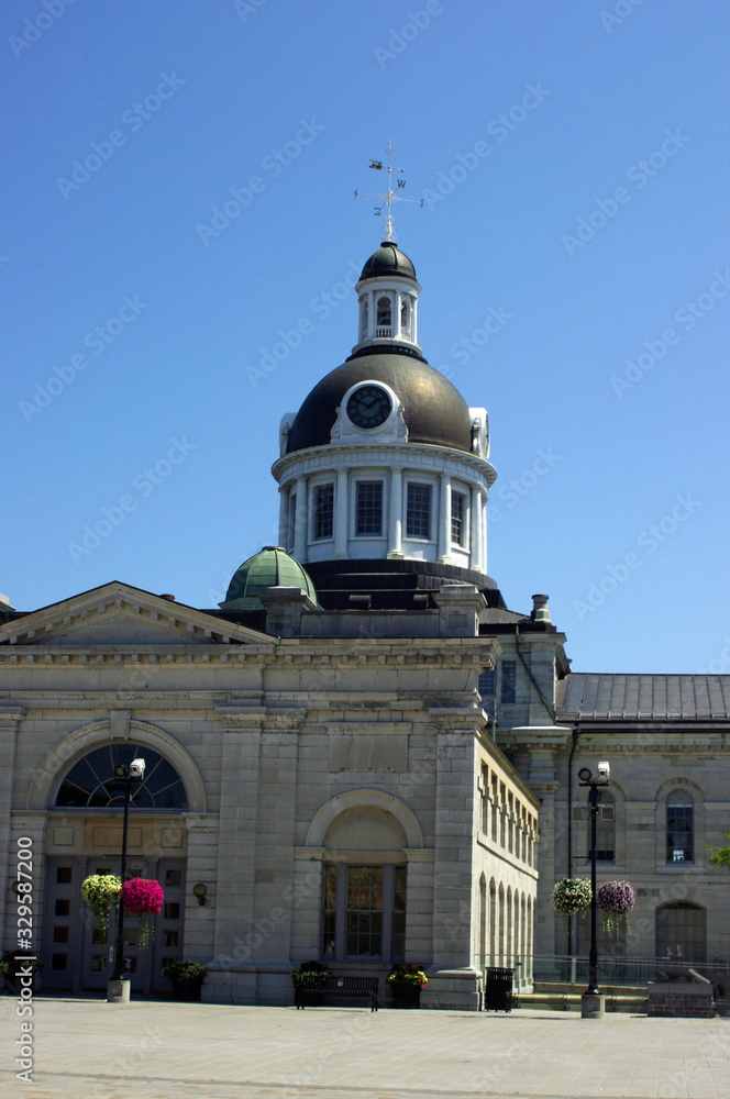 Brockville town hall building with clock tower