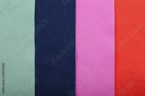 background of felt fabric of different colors