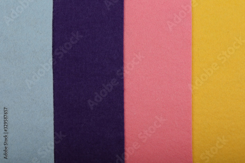 background of felt fabric of different colors