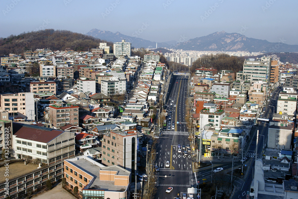 An old town in Seoul, South Korea.