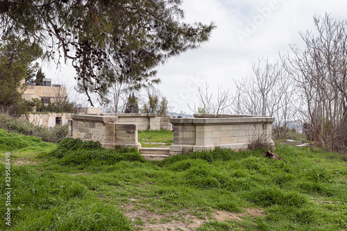 Εκτύπωση καμβά The remains of an octagonal pergola in the yard of the abandoned Greek Orthodox