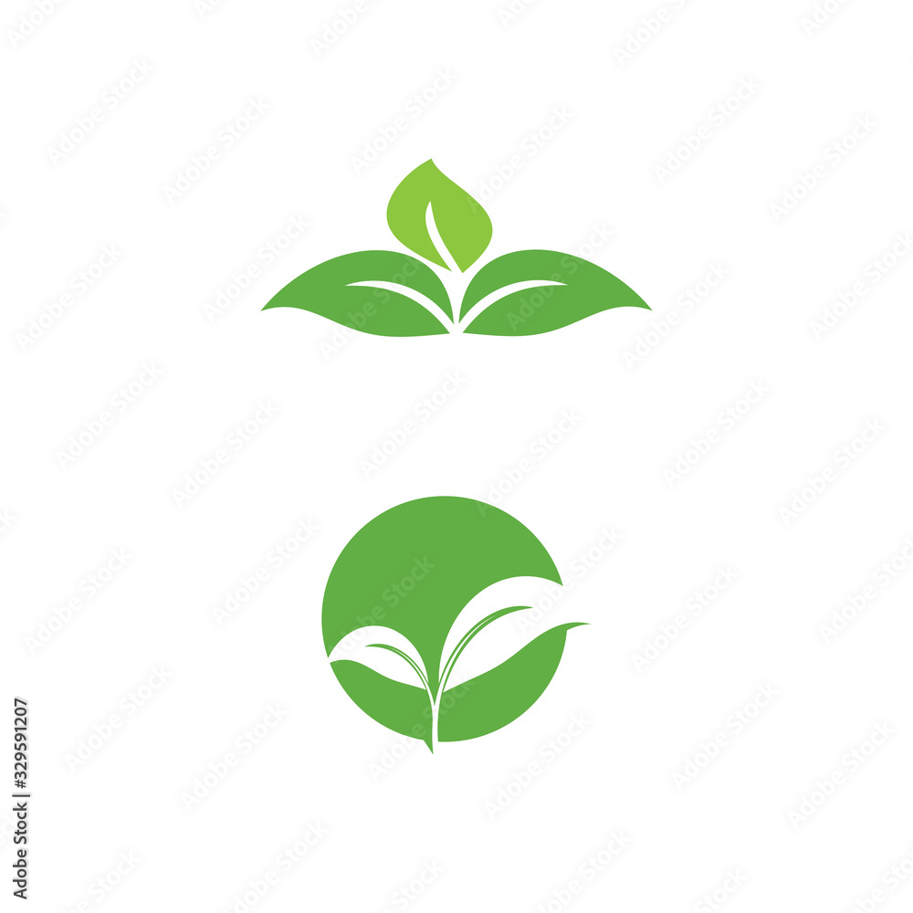 Obraz premium Leaf Logo Template vector symbol
