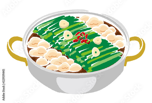 もつ鍋のイラスト