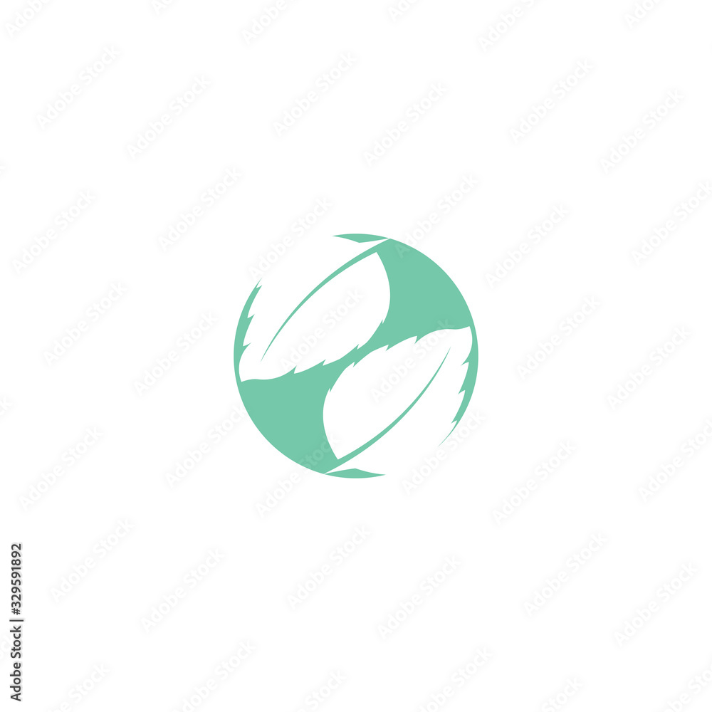 Leaf Mint Logo Template vector symbol