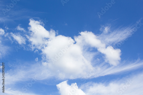 blue sky with white clouds