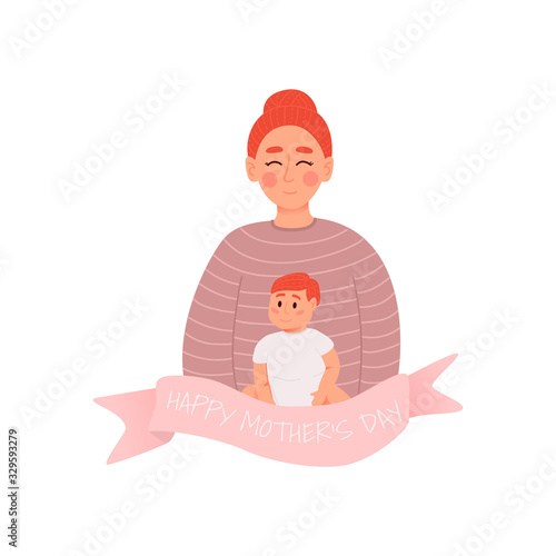 Happy mother's day greeting card.