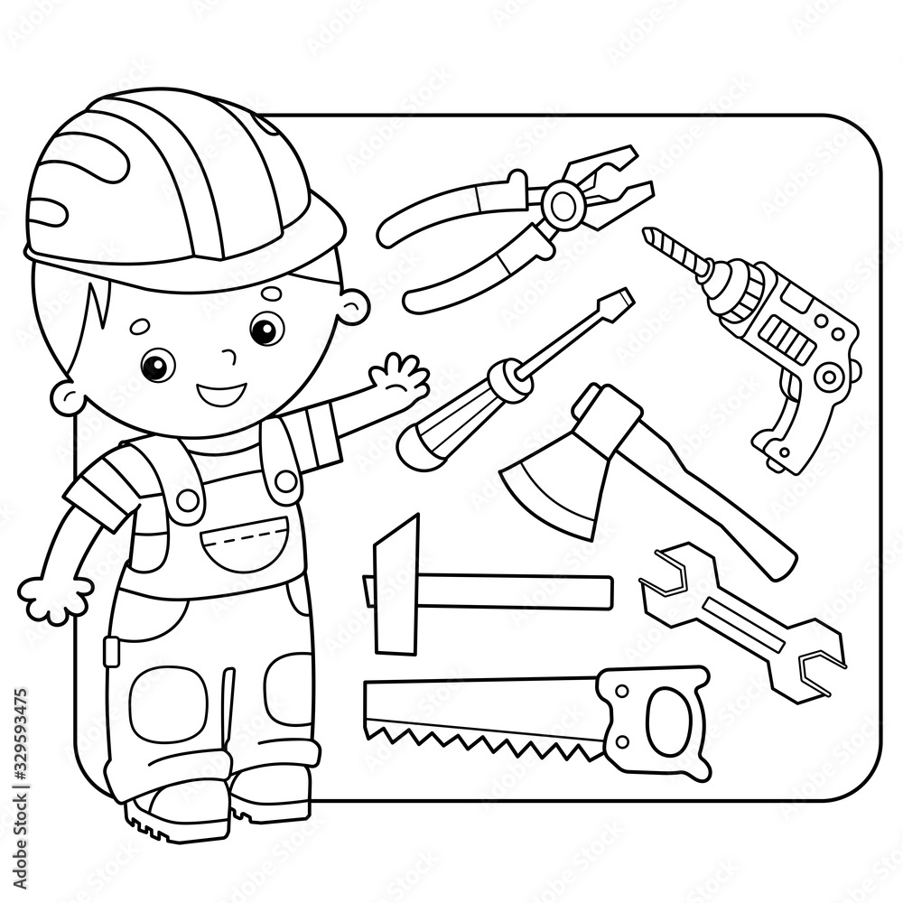 coloring pages wrench