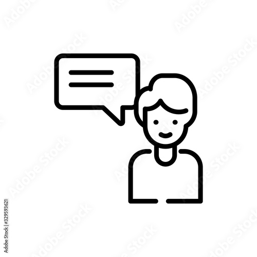 Consulting Line Icon vector illustration.