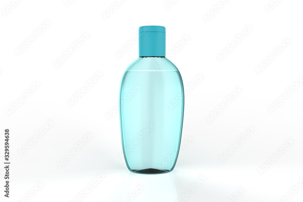 Clear hand sanitizer in a clear pump bottle isolated on a white background. Hand sanitizer is used for killing germs, bacteria and viruses. 3d illustration Clear hand sanitizer in a clear pump bottle isolated on a white background. Hand sanitizer is used for killing germs, bacteria and viruses. 3d illustration