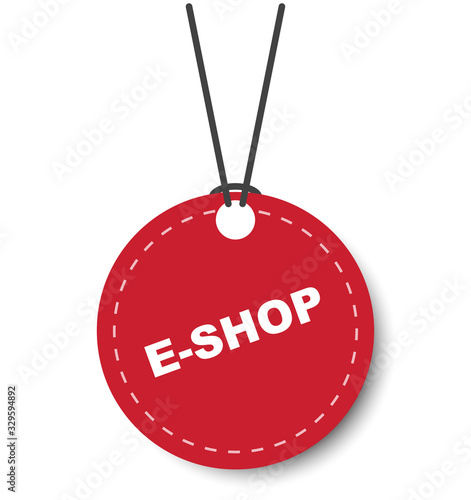 red vector banner eshop