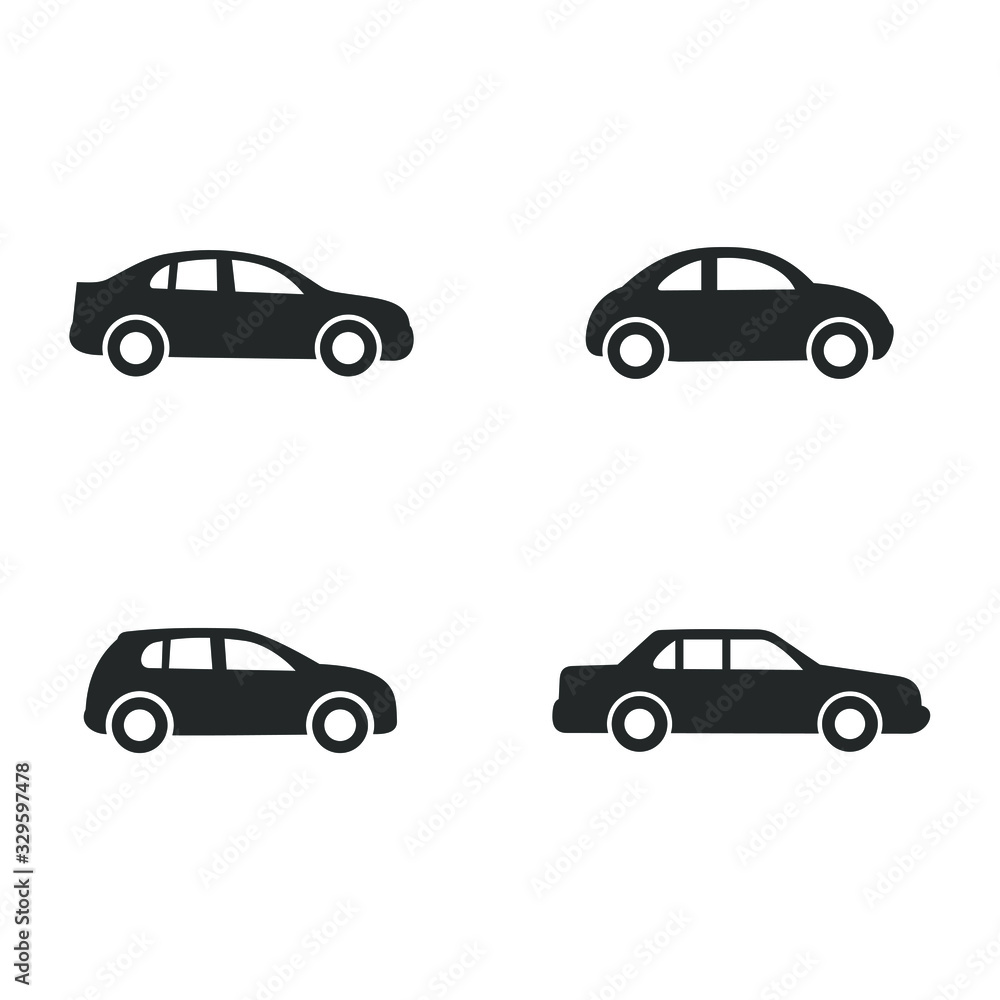 Car Icon vector sign isolated for graphic and web design. Car transportation symbol template color editable on white background. Car Icon vector sign isolated for graphic and web design. Car transportation symbol template color editable on white background.