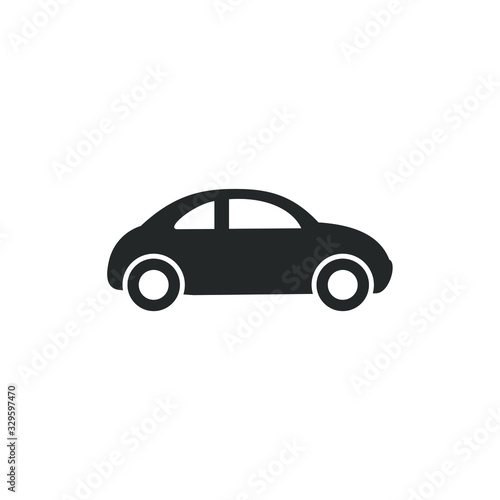 Car Icon vector sign isolated for graphic and web design. Car transportation symbol template color editable on white background.