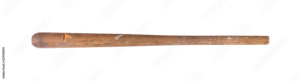 wooden baton isolated on white background wooden baton isolated on white background