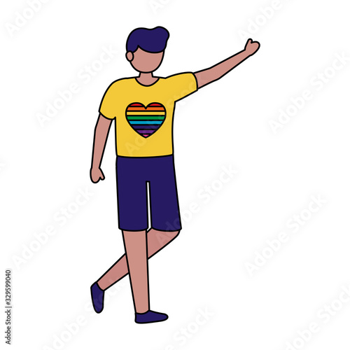 gay man protest avatar character