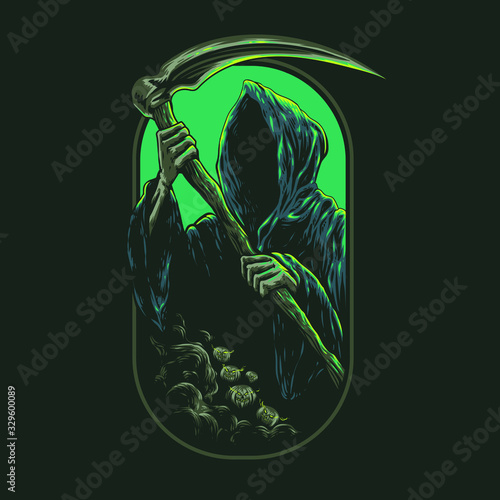 Grim Reaper Illustration