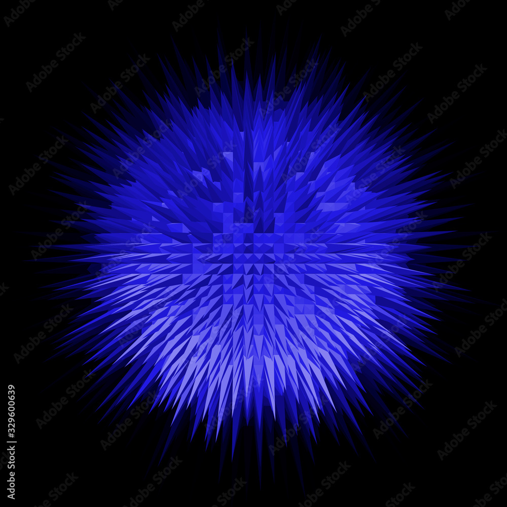 Blue circle geometric splash concept Blue circle geometric splash concept