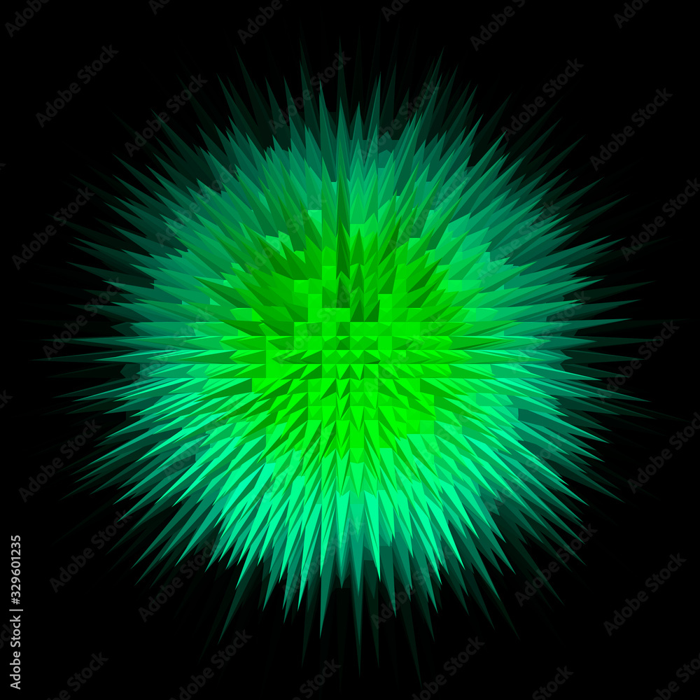 Obraz premium Abstract circle geometric splash concept