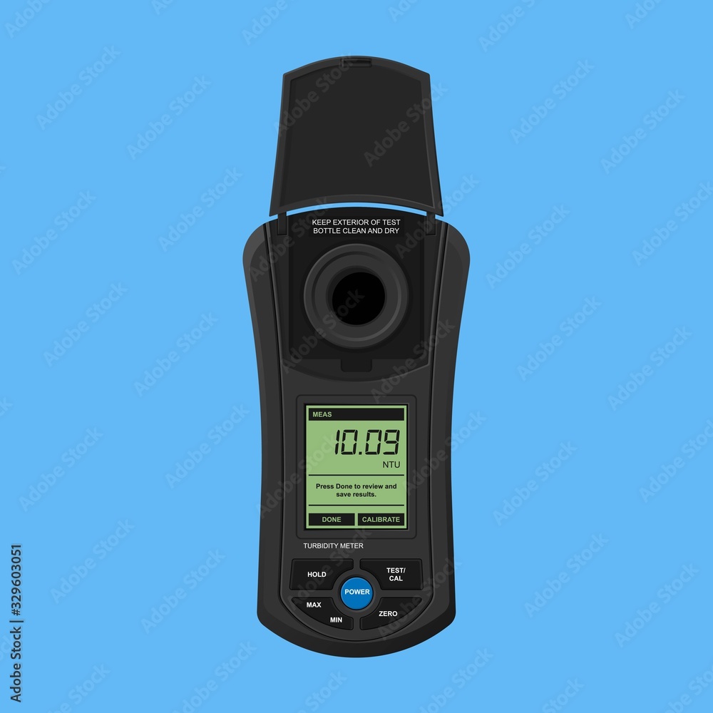 turbidity meter unit FNU NTU test tool lab water waste meter lake pure fluid river check verify