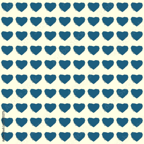 Teal heart pattern