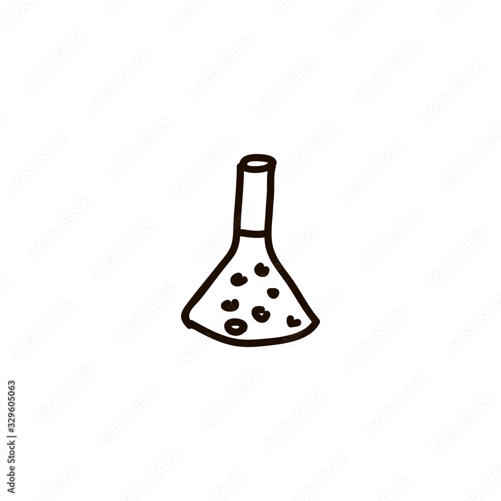 Blue laboratory glass on white background vector Blue laboratory glass on white background vector