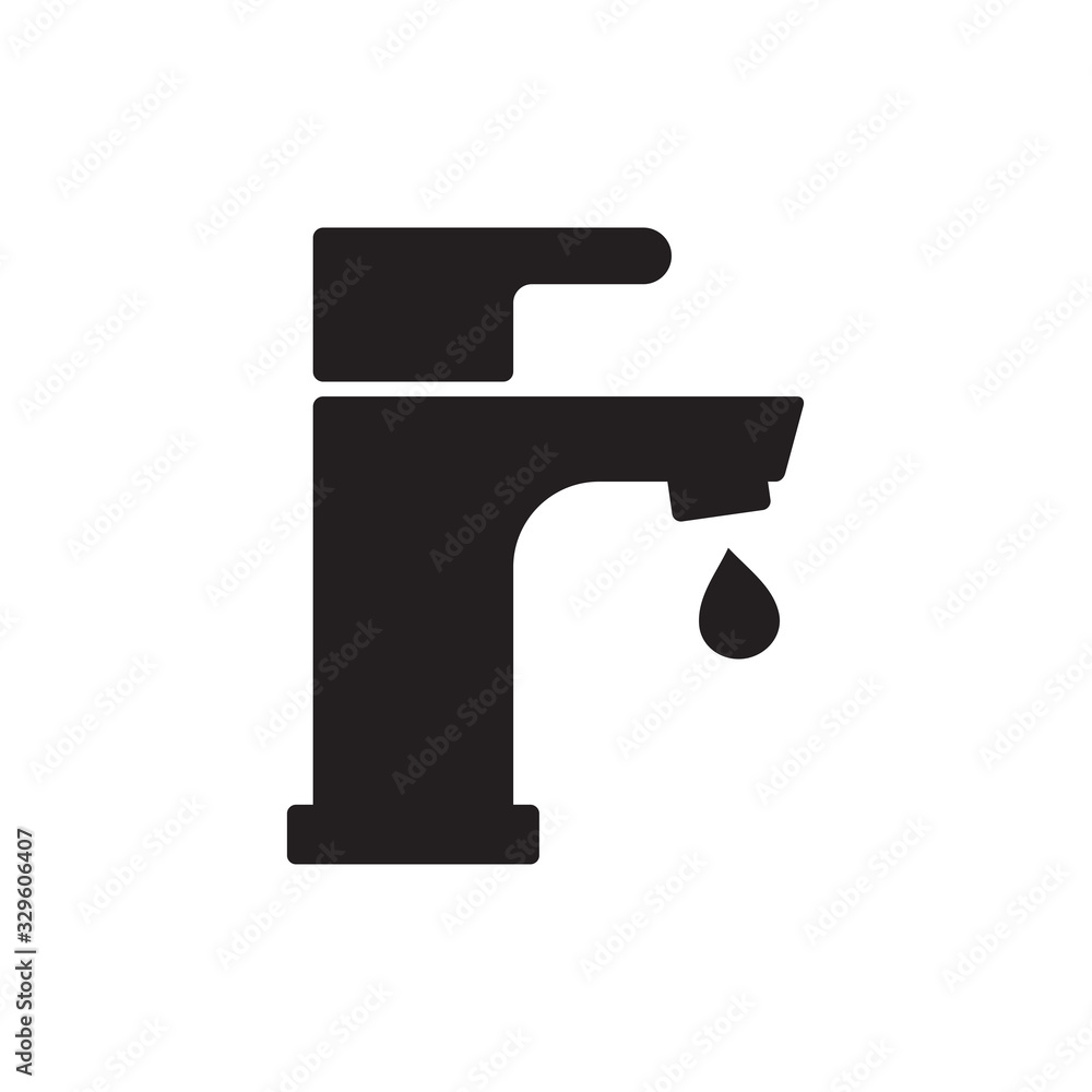 faucet icon in trendy flat style faucet icon in trendy flat style