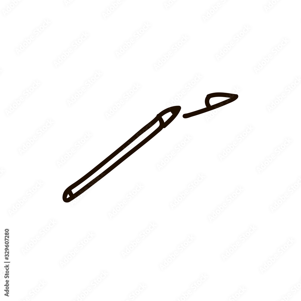Pen icon, vector illustration. Flat design style Pen icon, vector illustration. Flat design style