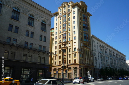 Photography tverskaya street in moscow