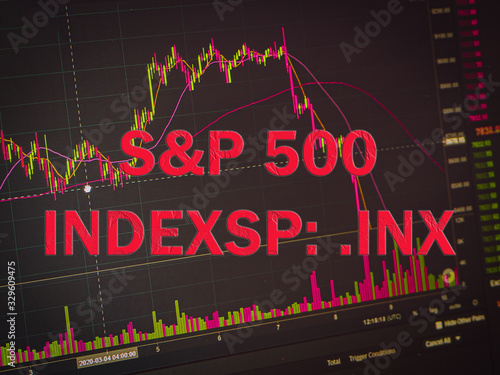 Abstract financial chart