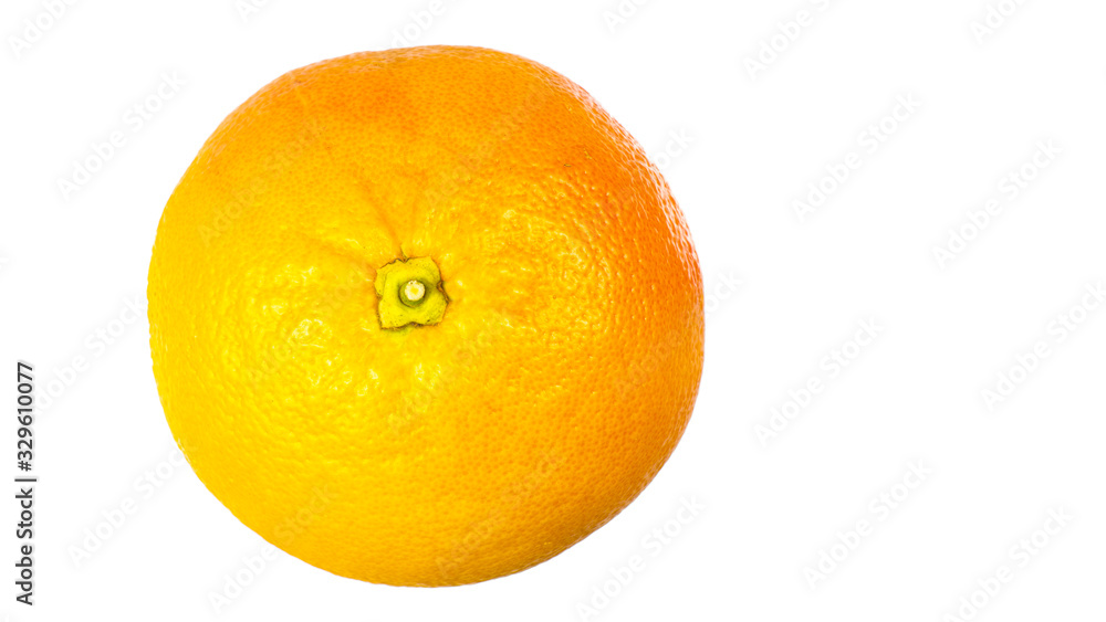 Orange grapefruit on a white background Orange grapefruit on a white background