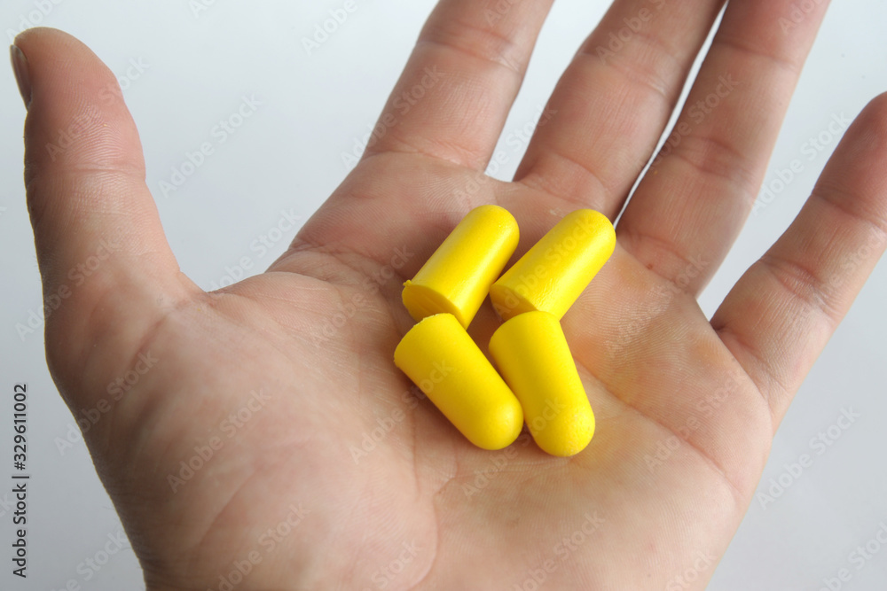 Yellow Foam ear plugs Yellow Foam ear plugs