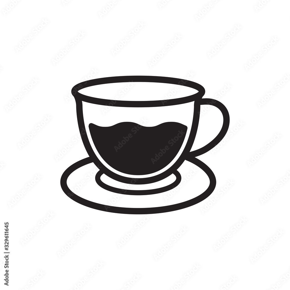drink glass icon in trendy flat design drink glass icon in trendy flat design