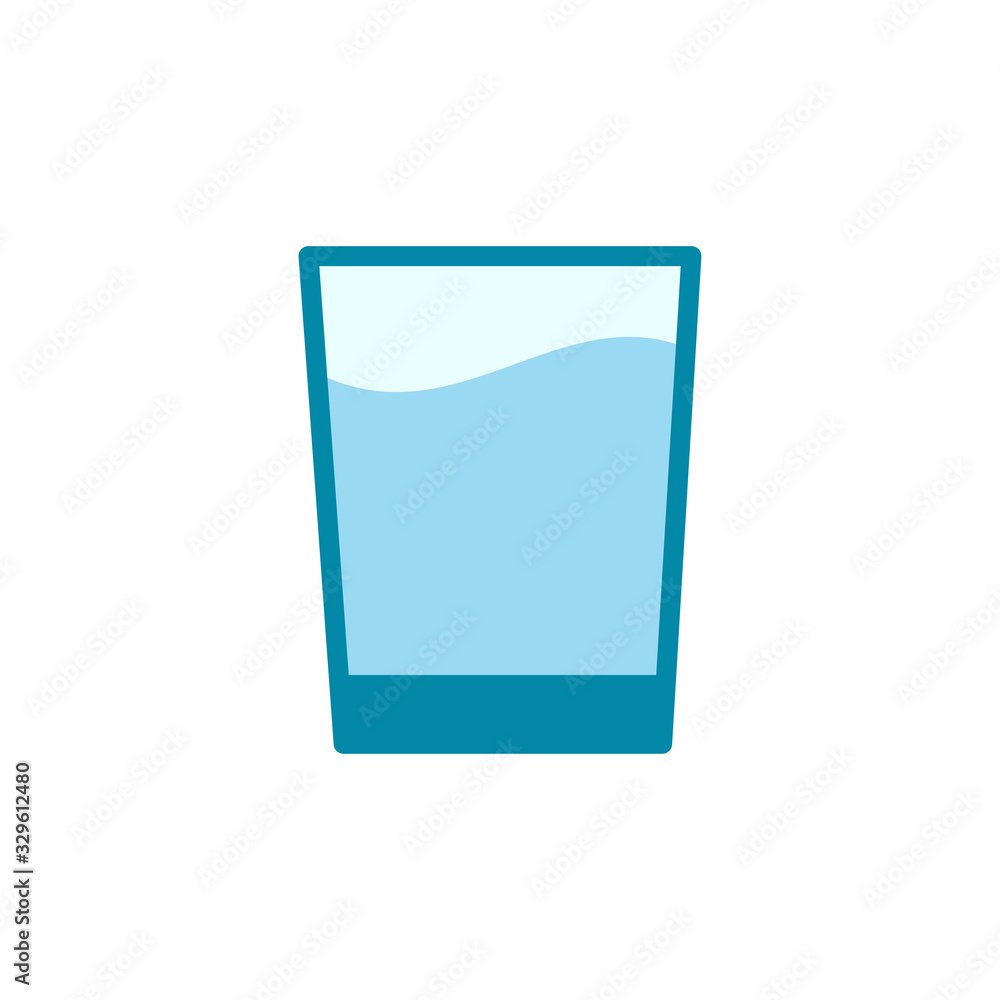 drink glass icon in trendy flat design