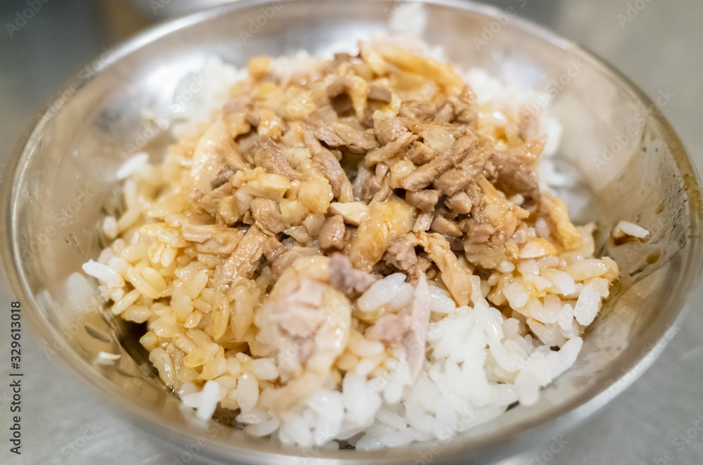 Chinese braised pork on rice Chinese braised pork on rice