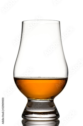 Glencairn glass with singe malt whisky