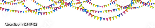 seamless colored garlands background
