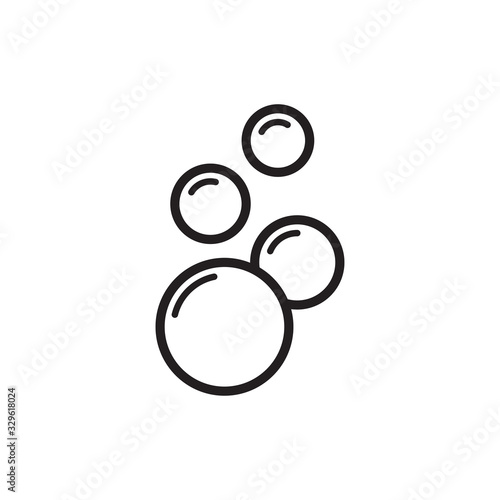 water bubbles icon, bubble icon in trendy flat style 