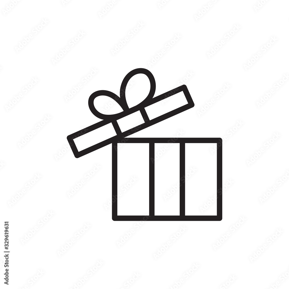 gift icon in trendy flat design, gift box icon gift icon in trendy flat design, gift box icon