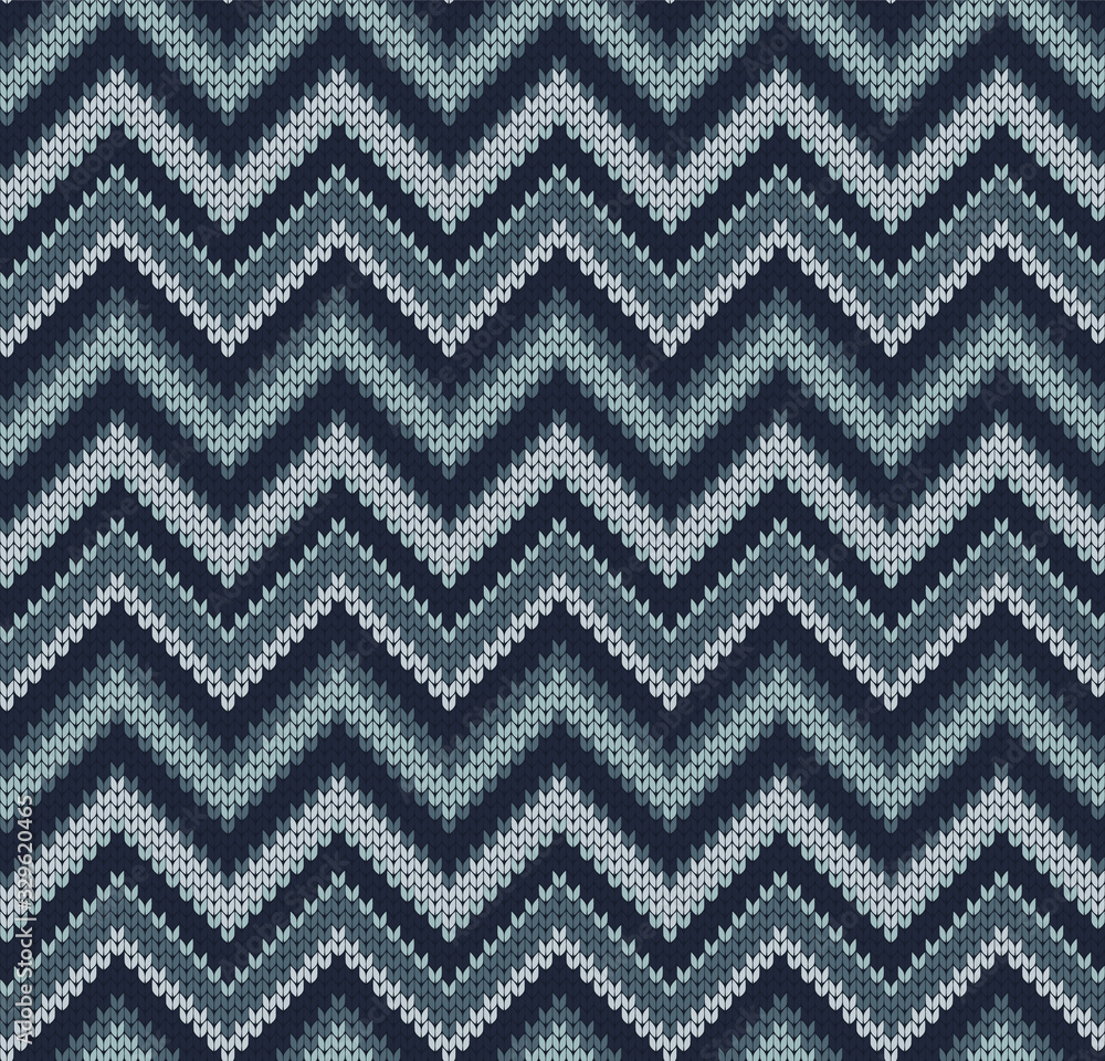 Knitted seamless pattern missoni, chevron style