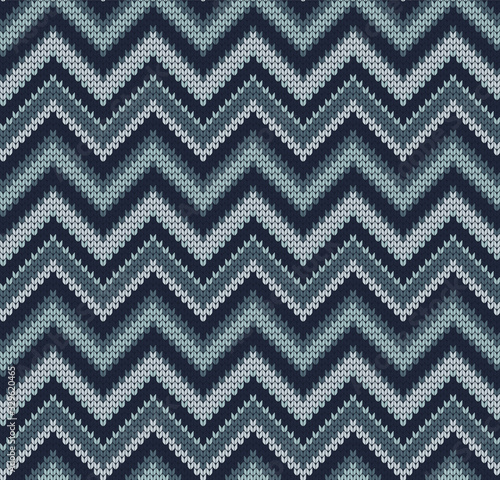 Knitted seamless pattern missoni, chevron style