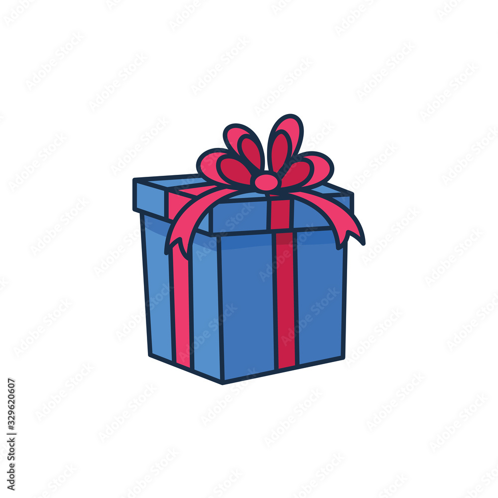 gift icon in trendy flat design, gift box icon gift icon in trendy flat design, gift box icon