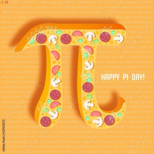 Happy Pi Day! Celebrate Pi Day. Mathematical constant. March 14th (3/14). Ratio of a circle’s circumference to its diameter. Constant number Pi. Pizza