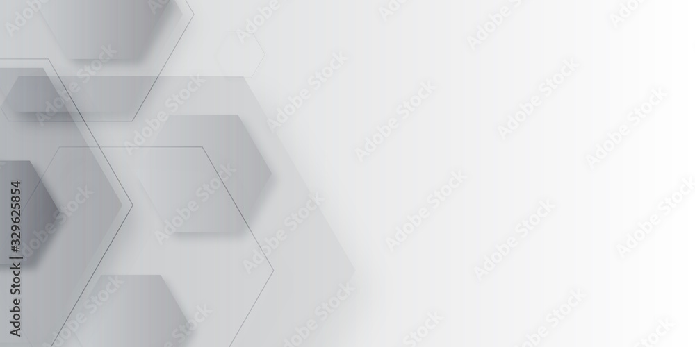 White technology hexagonal abstract background with halfotne and hexagonal shape White technology hexagonal abstract background with halfotne and hexagonal shape