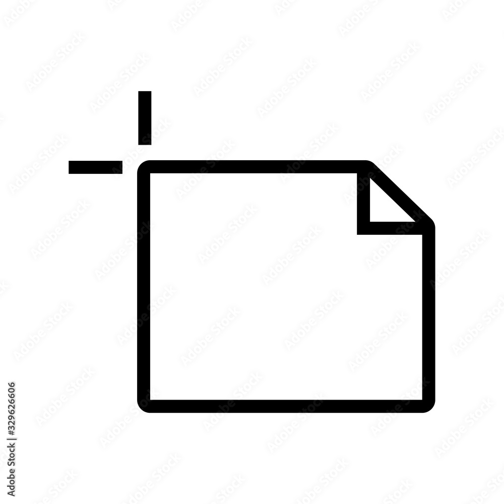 document file paper line style icon document file paper line style icon