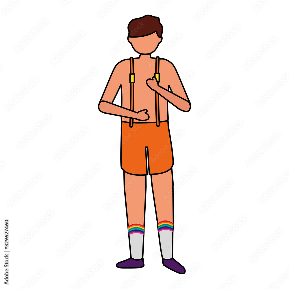 gay man protest avatar character gay man protest avatar character