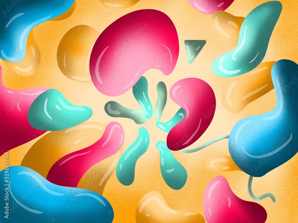 Abstract background with fluid shapes Abstract background with fluid shapes