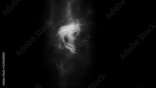 Fototapeta Naklejka Na Ścianę i Meble -  smoke or vapour isolated in black background