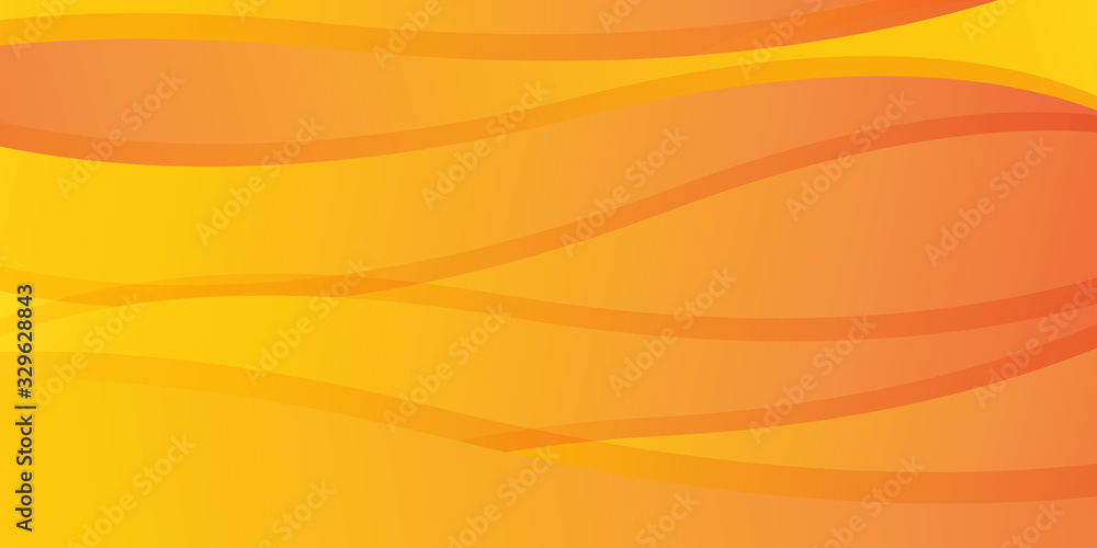 Gradient geometric shape orange wave dynamic background with dynamic circle curve line abstract