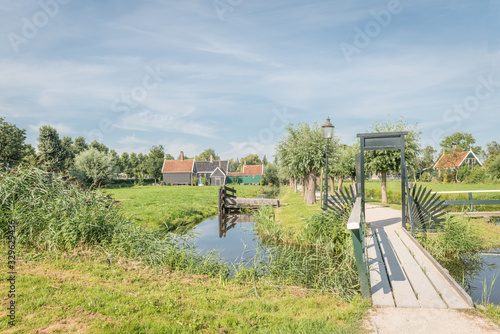 rural area and classic Dutch houses at the Zaanse Schans